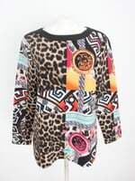 blusa rosa santa feminina estampada 