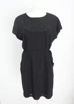 vestido a/x armani exchange feminino preto com forro