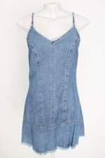 vestido jeans damyller feminino azul