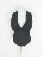 body handbook feminino preto com pregas