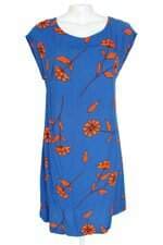 vestido miallegra feminino azul floral