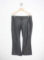 calça de couro ateen feminina preta