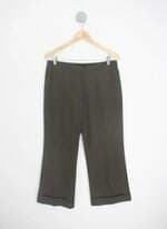 calça de tecido shop126 feminina verde
