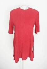 blusa osklen feminina vermelha com fenda