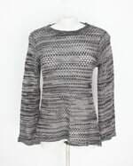 blusa feminina cinza com barra mullet