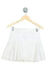saia Zara kids off white com forro e peplum