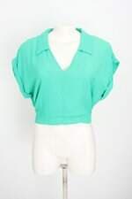 blusa riachuelo feminina verde com franzido