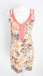 vestido enjoy feminino estampado com tiras