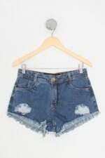 shorts jeans morena mulata feminino azul