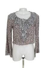 Cropped Riachuelo feminino floral com babado