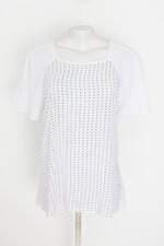 blusa feminina estampada  com aplique e hotfix