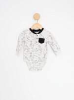 body carters kids branco estampado