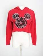 blusa feminina vermelha com silk