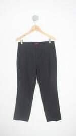 calça de tecido feminina preta