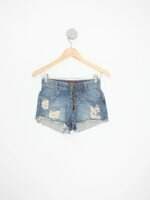 shorts jeans feminino azul