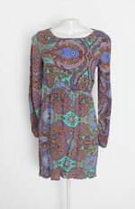 vestido zara feminino estampado