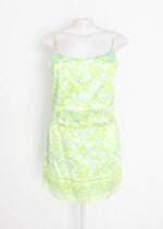 vestido zapping feminino estampado com forro