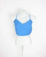 cropped feminino azul