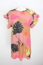 vestido zara feminino estampado