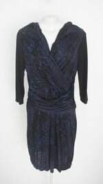 vestido elietahari  feminino estampado com drapeado
