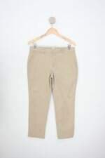 calça de tecido gap feminina bege