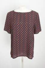 blusa animale feminina preta estampada