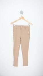 Calça slim Kin Qi feminina bege