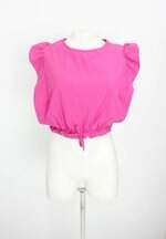 regata feminina rosa com jabô