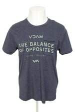 camiset rvca masculina azul com silk