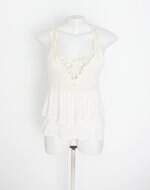 regata Le Lis Blanc feminina off white com renda