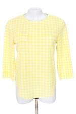 blusa Lacoste feminina amarela xadrez
