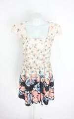 vestido antix feminino estampado com pregas