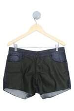 shorts jeans bebela feminino azul com recortes