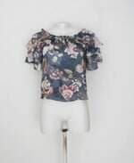 blusa costume feminina floral 