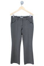 calça de tecido ginestra feminina cinza