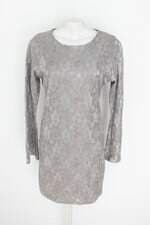 vestido bonprix feminino cinza com forro