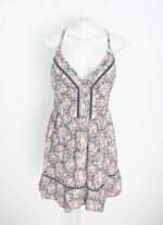 vestido emme feminino estampado com recortes