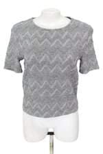 blusa Zara feminina cinza
