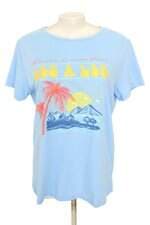 blusa Lezalez feminina azul com silk
