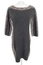 vestido gabby skye feminino cinza com recortes