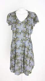 vestido satiko mais isabel feminino estampado com forro