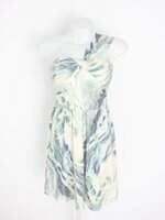 vestido feminino estampado com sobreposição