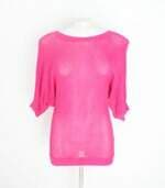 blusa feminina rosa com transparência