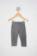 calça de tecido elian kids cinza com cós com elástico
