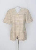 blusa pier 3 feminina bege com ombreira