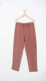 calça de tecido aishty feminina estampada