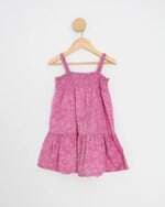vestido malwee kids rosa estampado