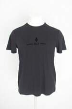 camiseta dlz masculina preta com flocado