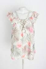 blusa presage feminina estampada com sobreposição