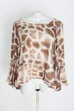 blusa caos feminina estampada